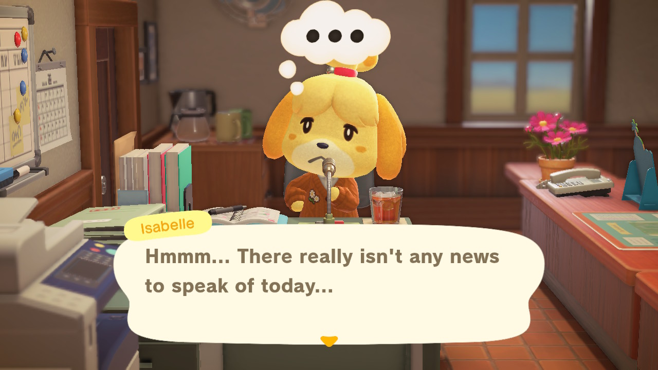 Animal Crossing: New Horizons no news today