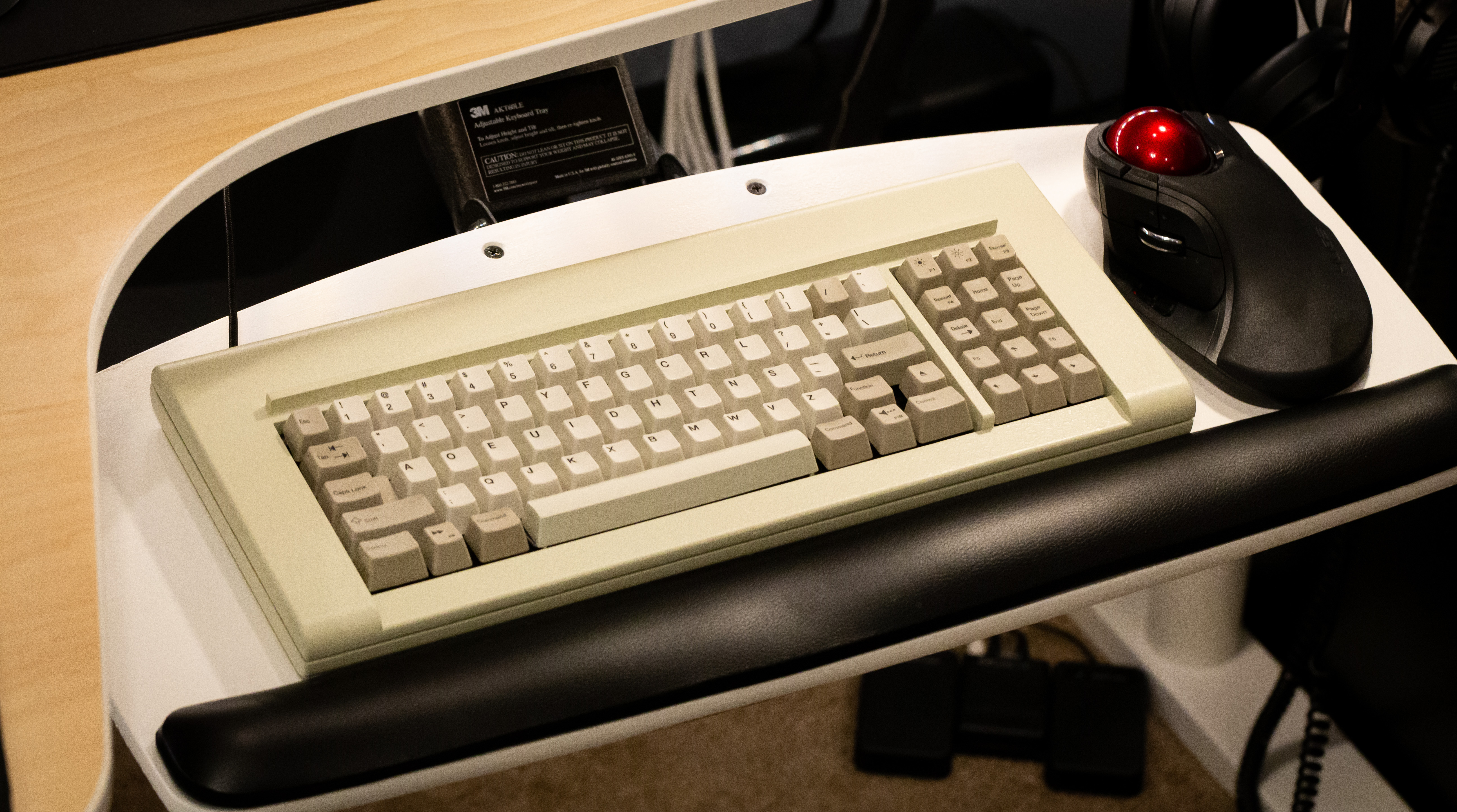 Model F77 on keyboard tray